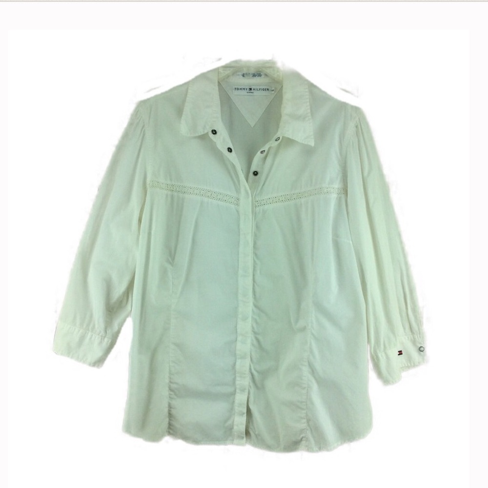 Tommy Hilfiger Snap front blouse, Size 18